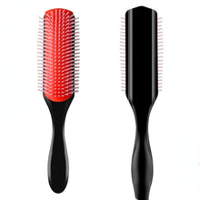 Load image into Gallery viewer, 9-Rows Detangling Hair Brush Denman Detangler Hairbrush Scalp Massager Straight Curly Wet Hair Comb
