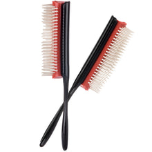 Load image into Gallery viewer, 9-Rows Detangling Hair Brush Denman Detangler Hairbrush Scalp Massager Straight Curly Wet Hair Comb
