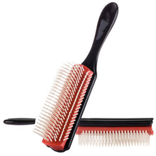 Load image into Gallery viewer, 9-Rows Detangling Hair Brush Denman Detangler Hairbrush Scalp Massager Straight Curly Wet Hair Comb
