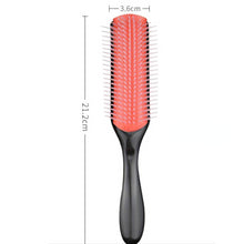 Load image into Gallery viewer, 9-Rows Detangling Hair Brush Denman Detangler Hairbrush Scalp Massager Straight Curly Wet Hair Comb
