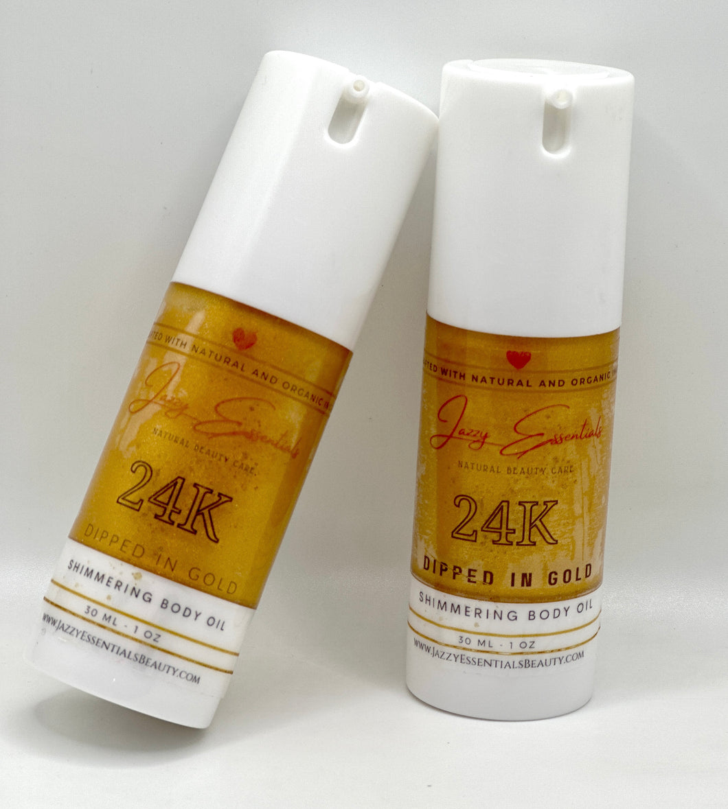 24k Dipped in Gold Shimmering Body Oil